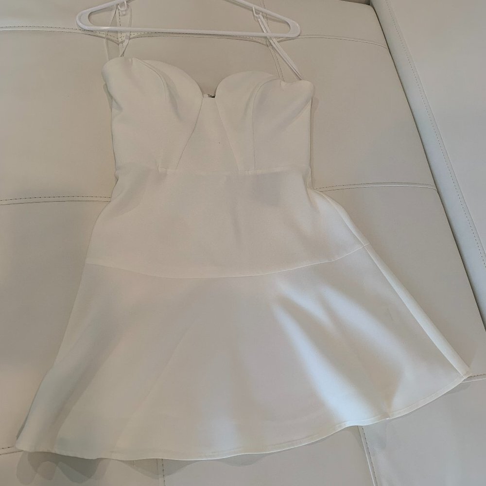 Brand New w tags NBD x Naven Twins Just Wait Ivory Dress - Picture 4 of 8